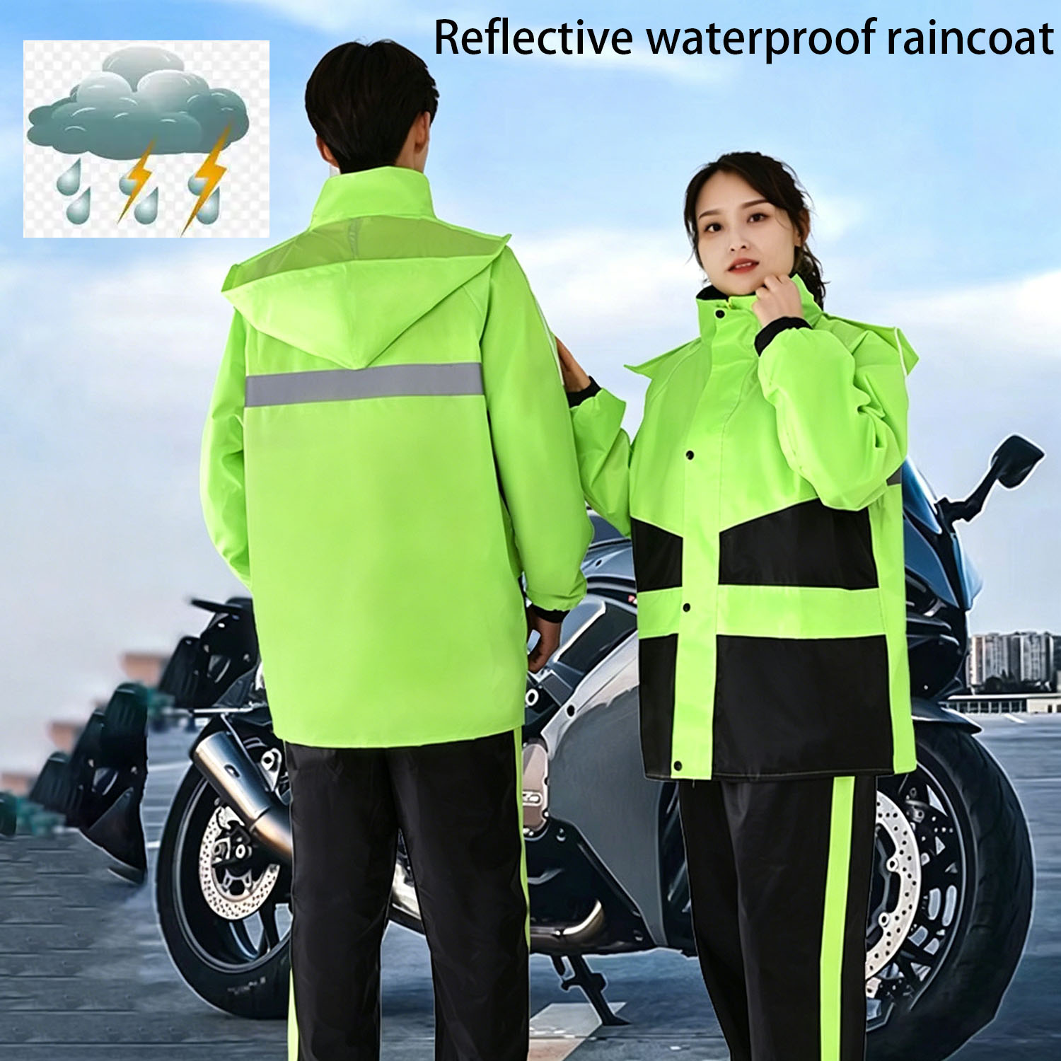 Motorcycle Raincoat Suits Men  - Outdoor Sport Jacket 리뷰 및 가격