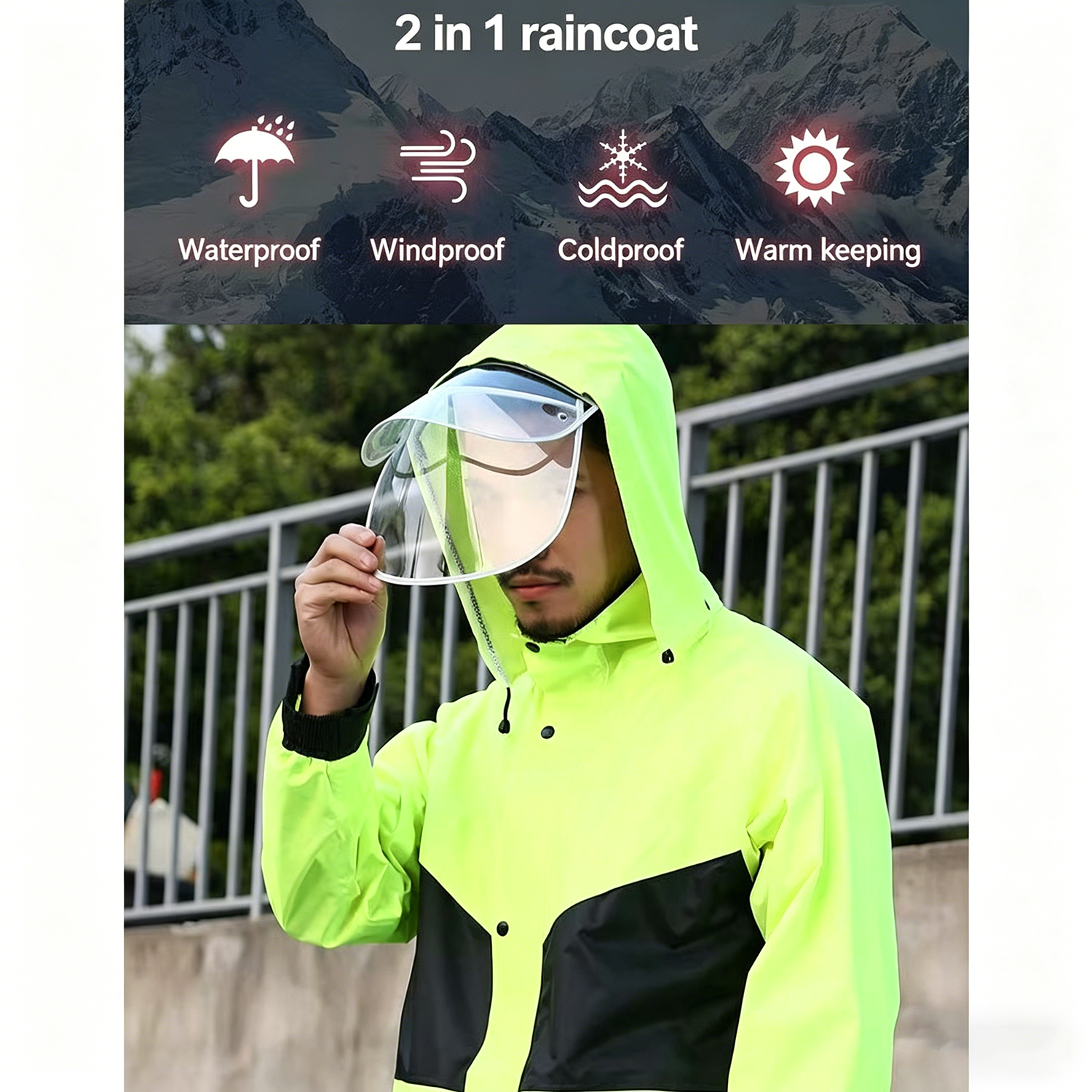 Motorcycle Raincoat Suits Men  - Outdoor Sport Jacket 리뷰 및 가격