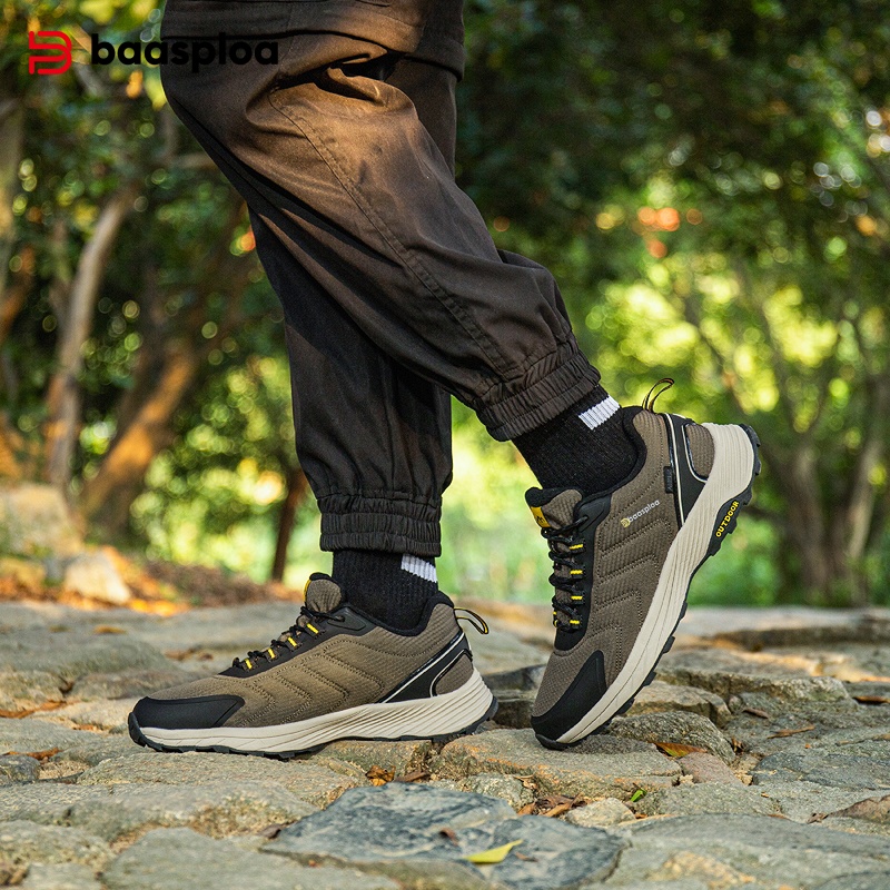 Baasploa Men Hiking Shoes Bran - Climbing Shoe Beginner 리뷰 및 가격